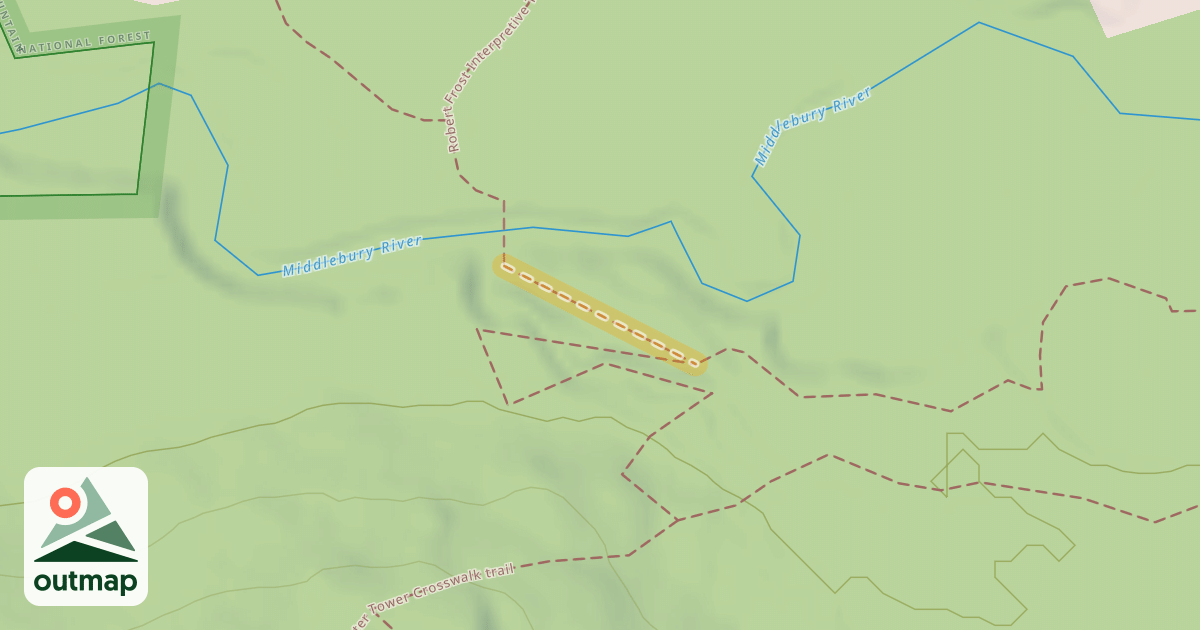 Map of Robert Frost Interpretive Trail