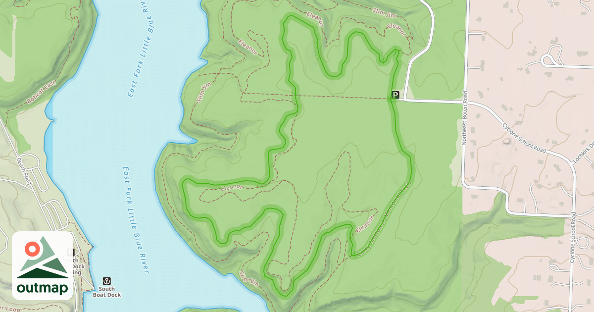 Map of Larry Mattonen Memorial Trail