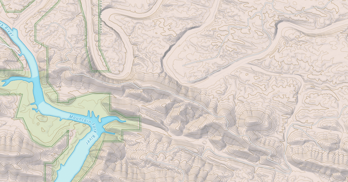 Map preview of USFS National Forest System Roads {D02CE0E0-9F38-49B6-BDF0-33019CDE64DC}