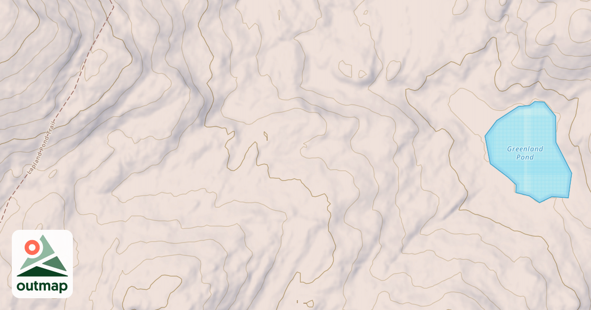 Map of Greenland Pond Trail