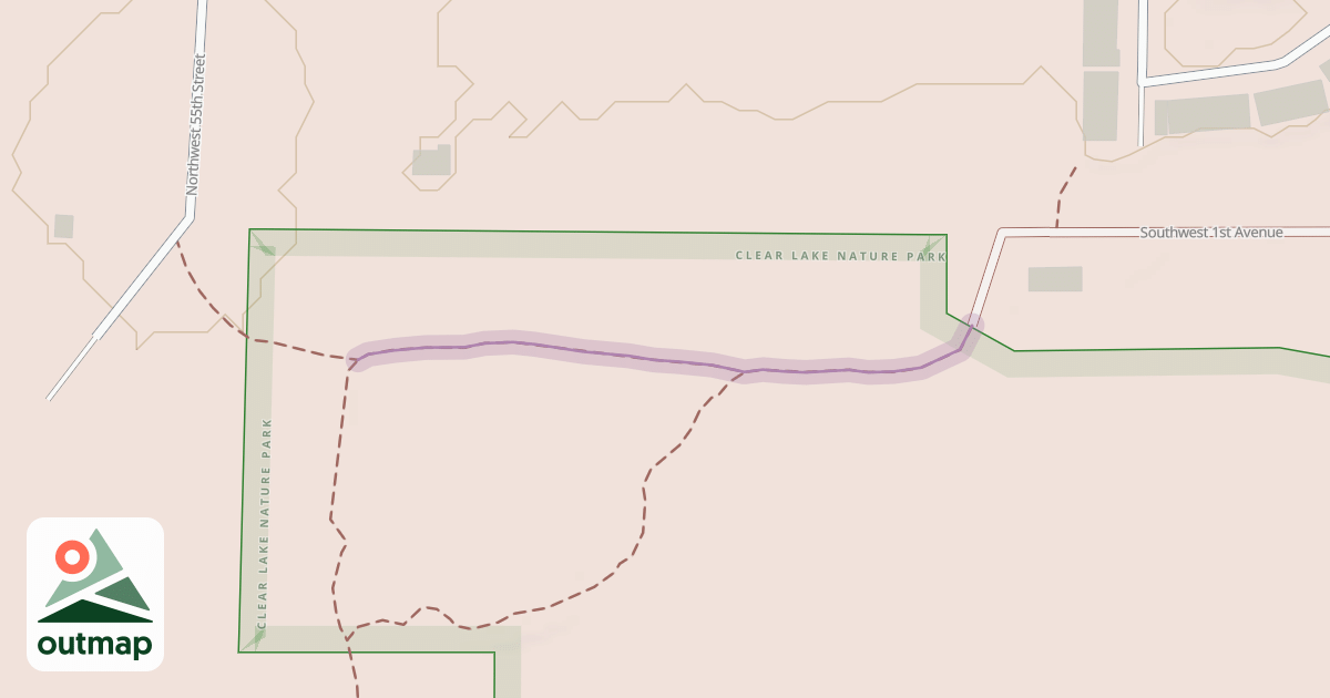Map of Southwest 1st Avenue