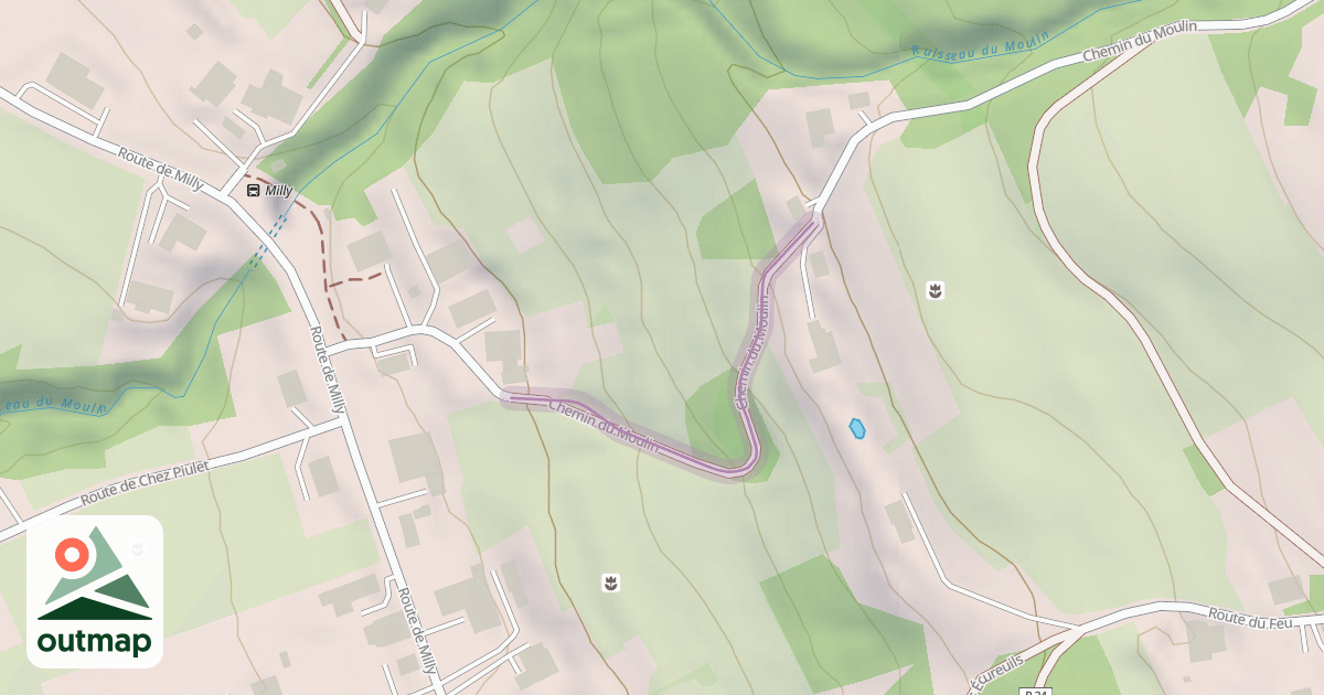 Map of Chemin rural du Moulin