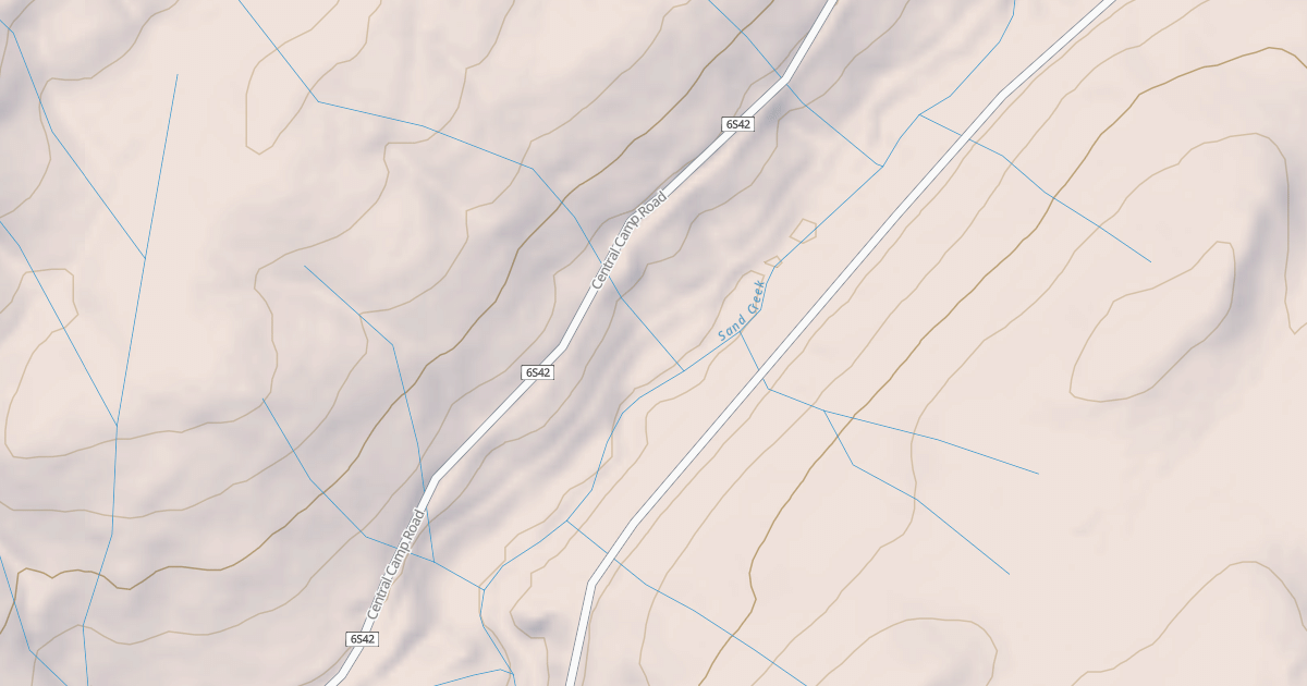 Map preview of CENTRAL CAMP ACCESS RD