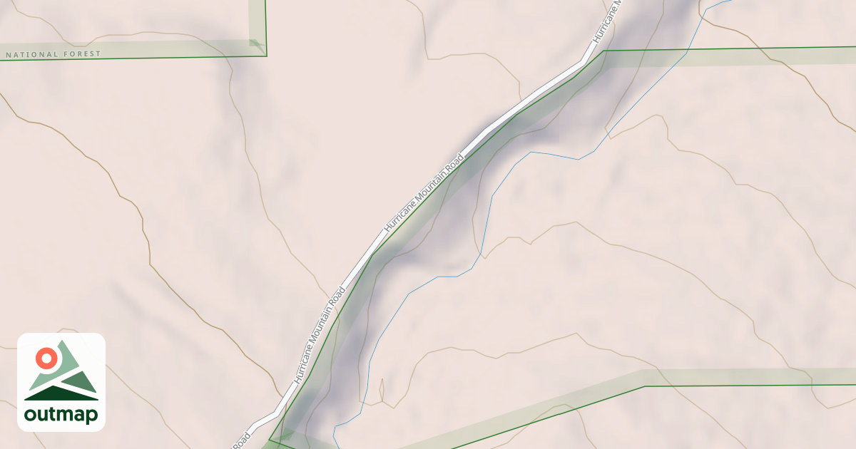 Map of Hurricane Mt Rd