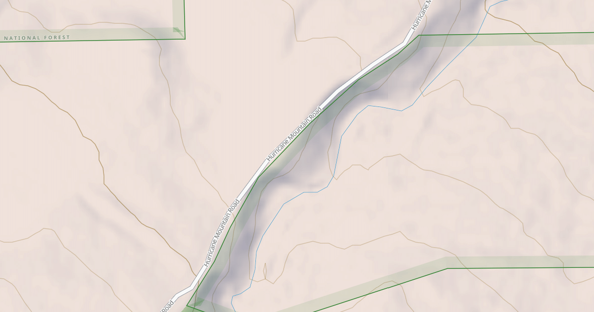 Map preview of Hurricane Mt Rd