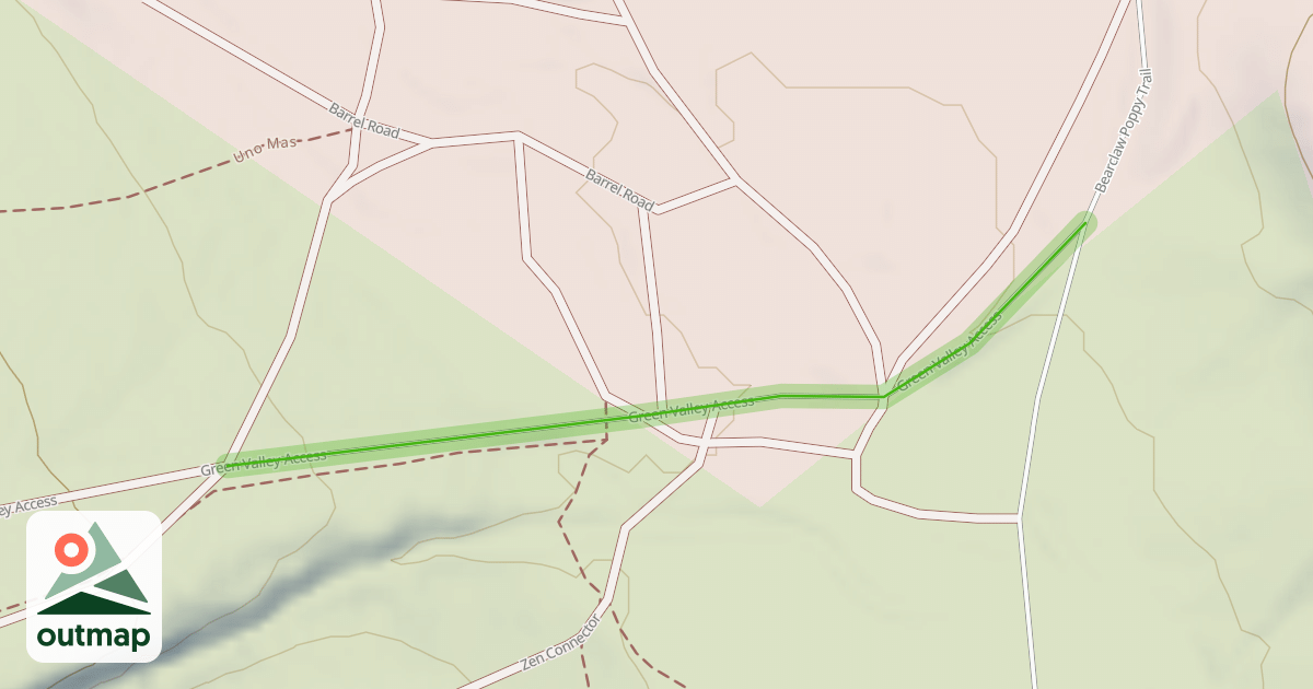 Map of Green Valley Access
