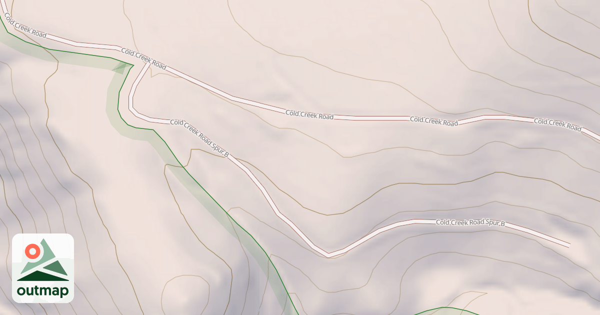 Map of COLD CREEK SPUR B