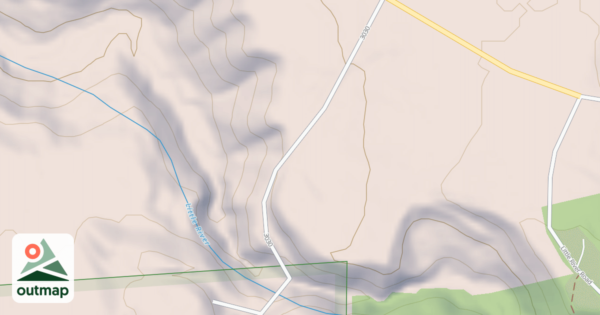 Map of ROAD CLOSED AT BRIDGE