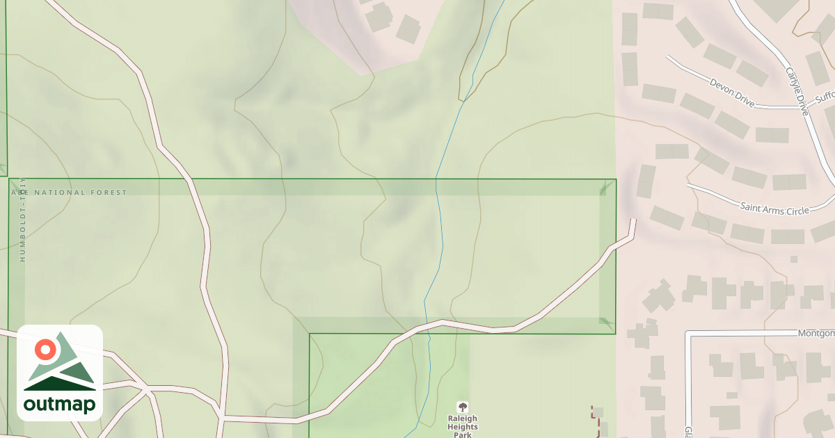 Map of CLOSED TRAIL II