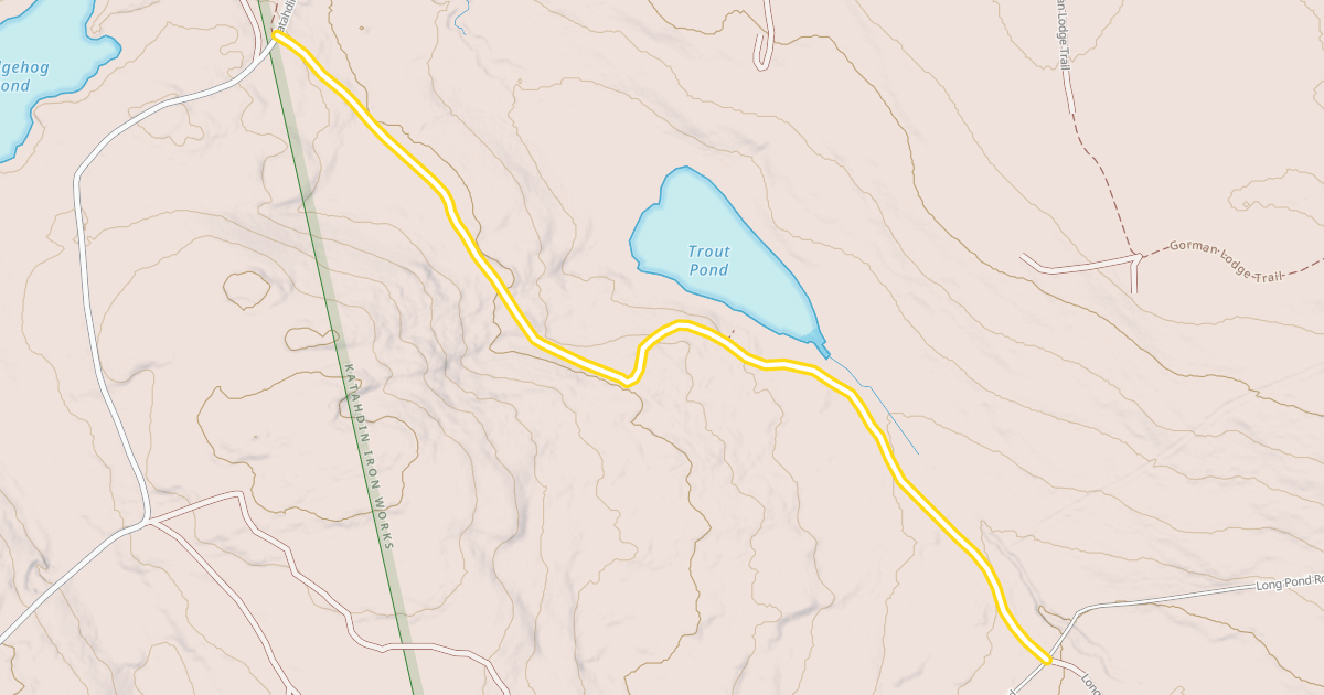 Map preview of Trout Brook Trail