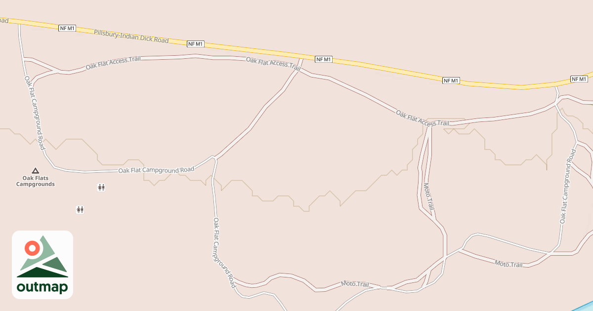 Map of OAK FLAT C.G.