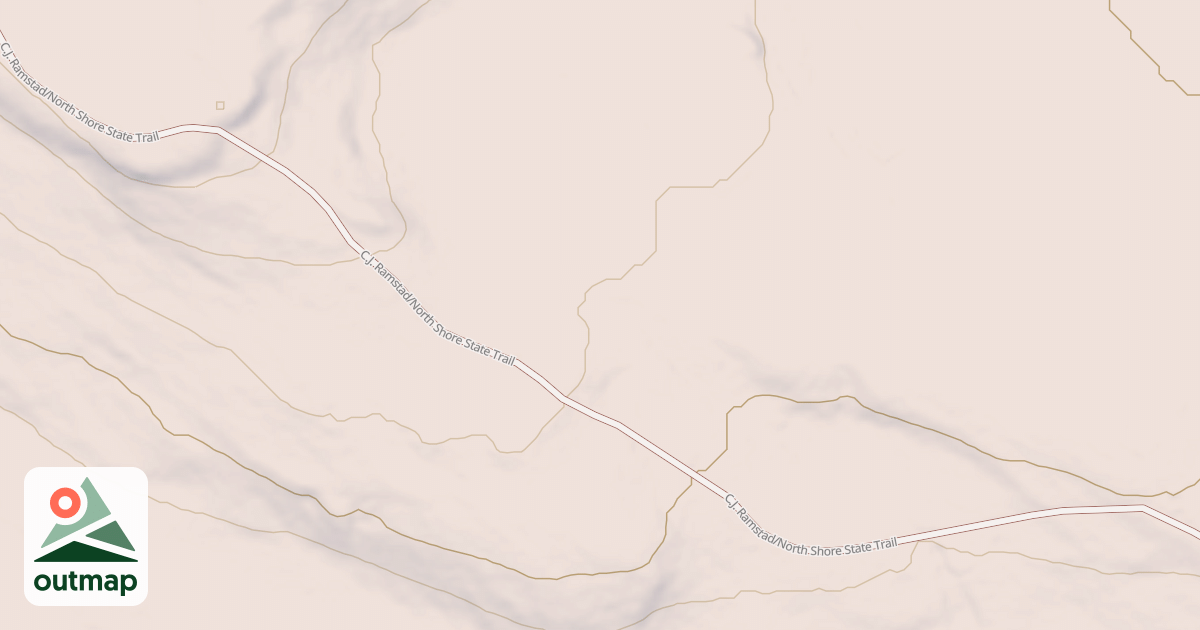Map of C.J. Ramstad/North Shore State Trail