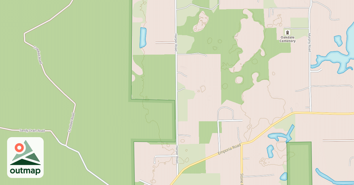 Map of Lake George State Forest Trail