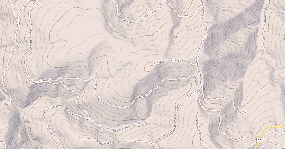 Map preview of SQUAWKFORD HILL