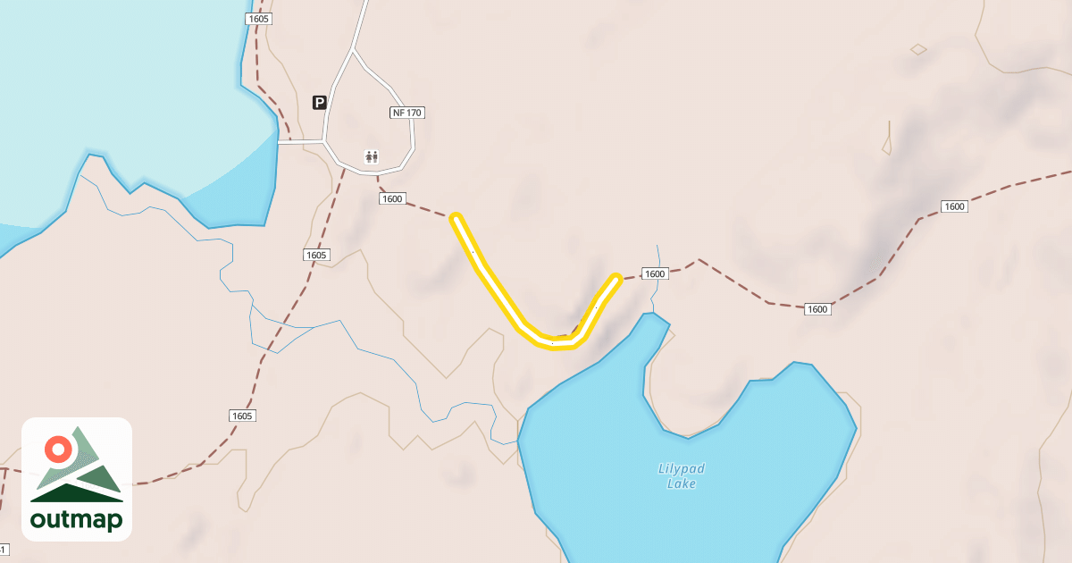 Map of Black Lake Trail