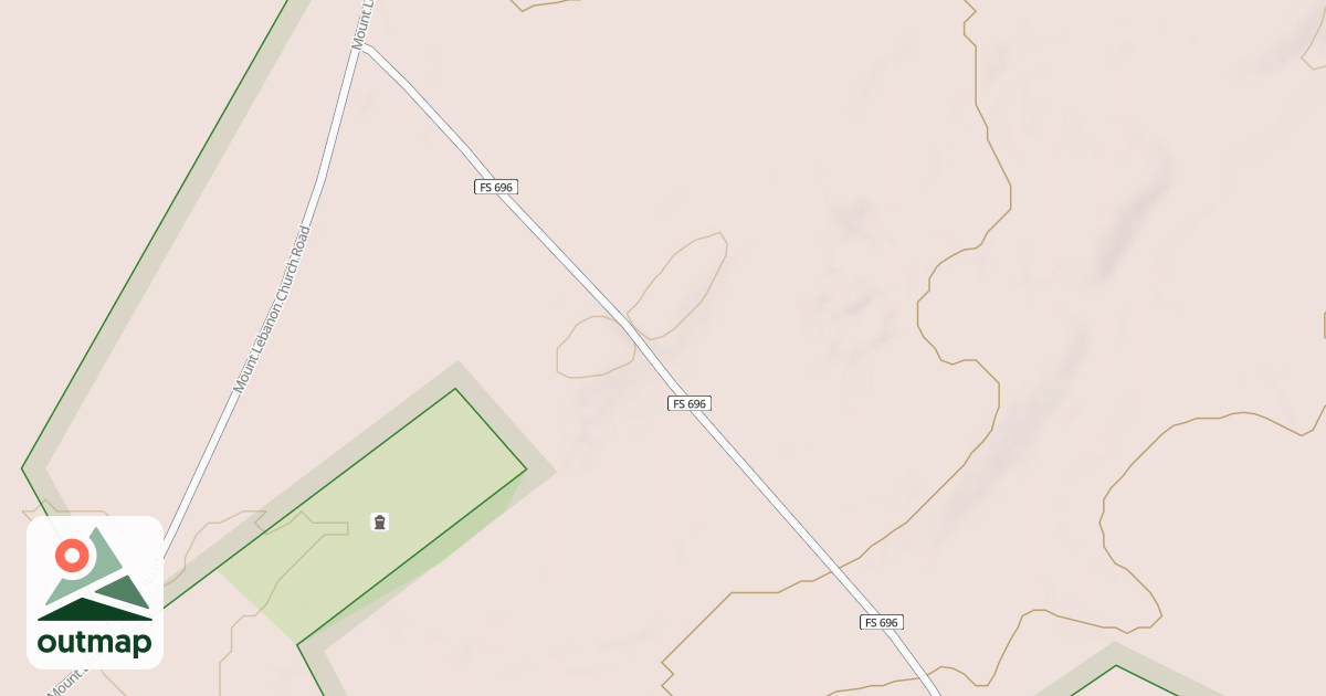 Map of ROAD 696