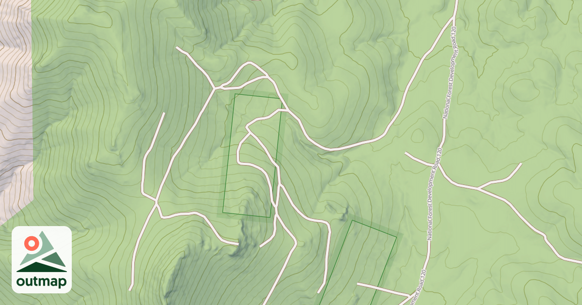 Map of MILTON CANYON SPUR A