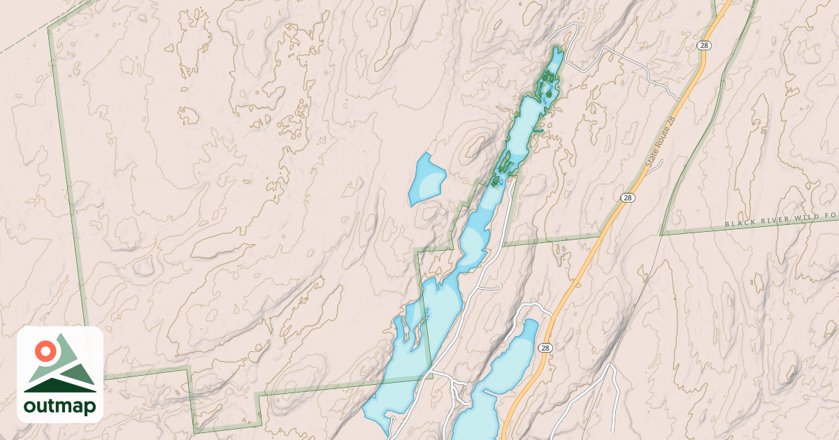 Map of Otter Lake - Brandy Lake Trail