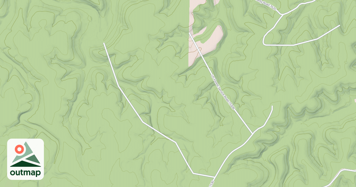 Map of MILL CREEK HOLLOW SPUR B