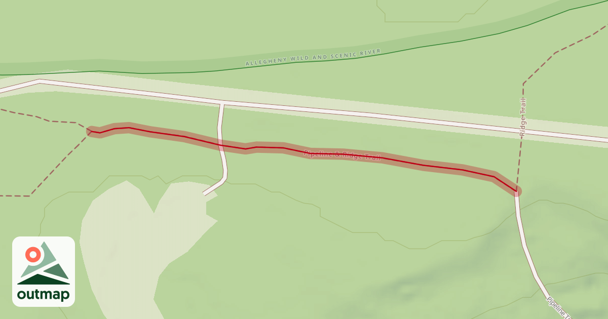 Map of Pipeline & Ridge Trail