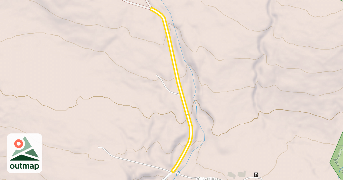 Map of Black Mountain Road