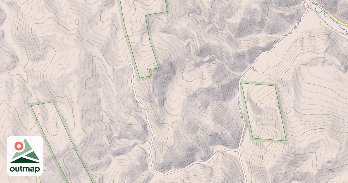 Map of BLOODY GULCH BR. 1A
