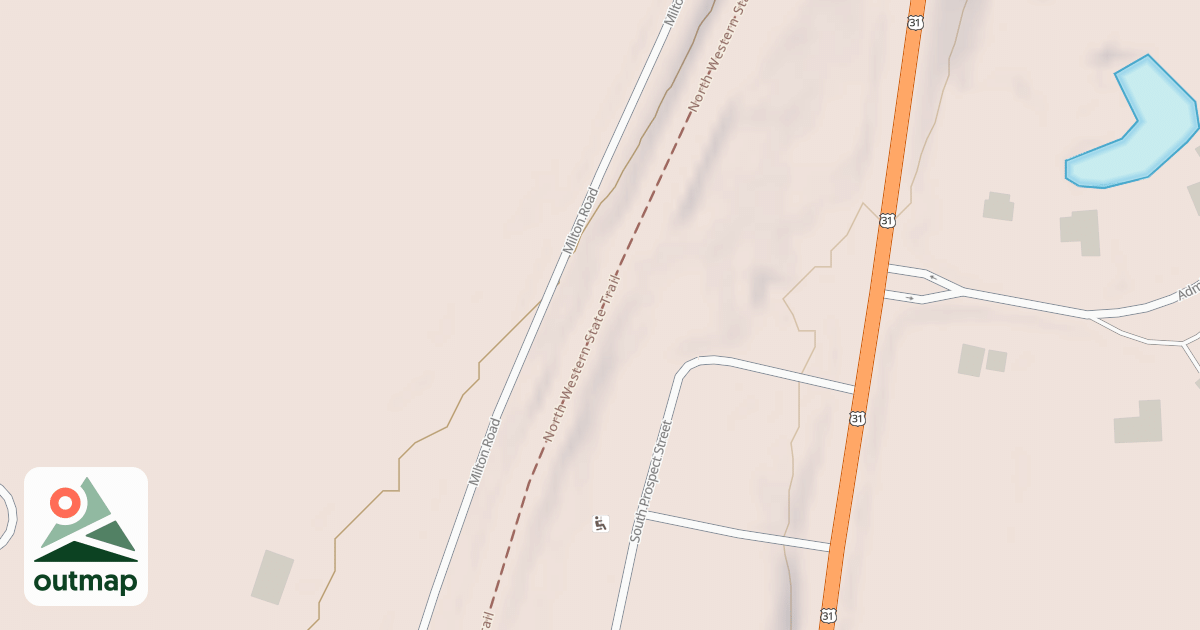 Map of North Western State Trail
