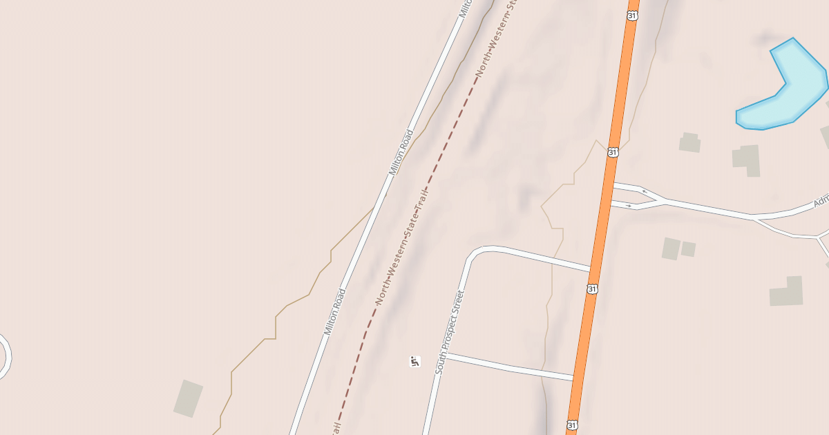 Map preview of North Western State Trail