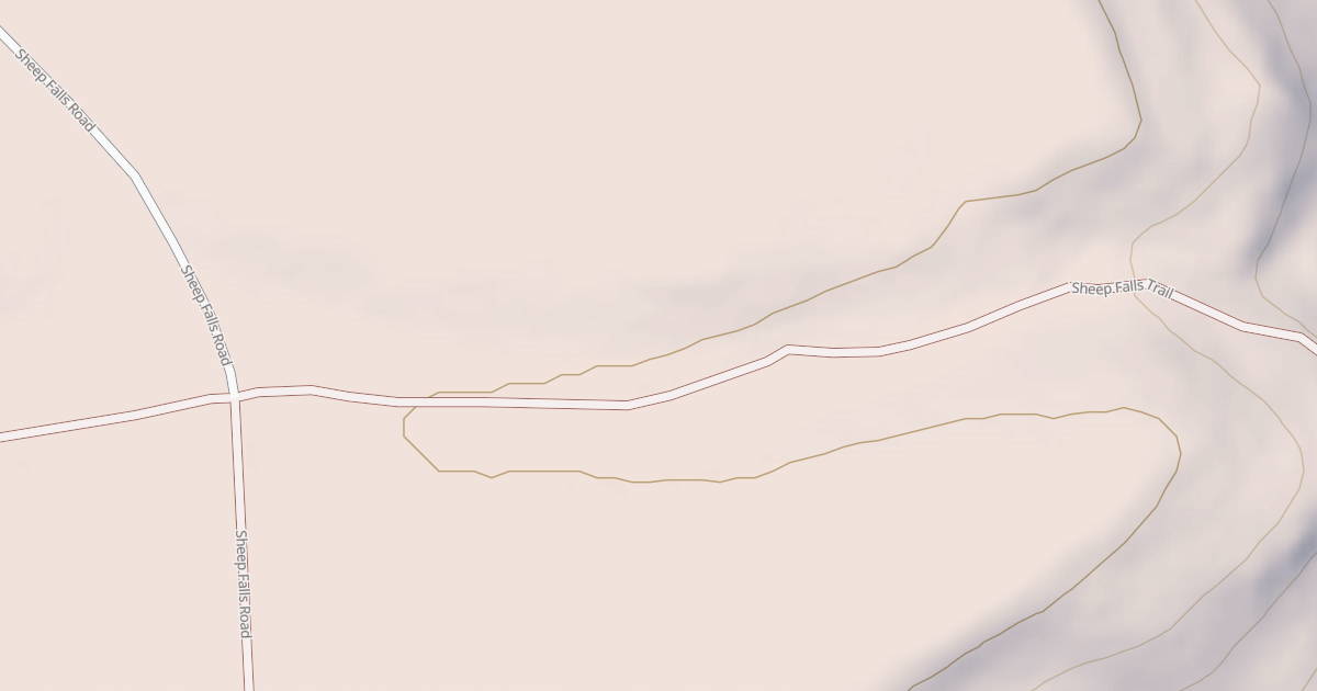 Map preview of SHEEP FALLS TRAILHEAD