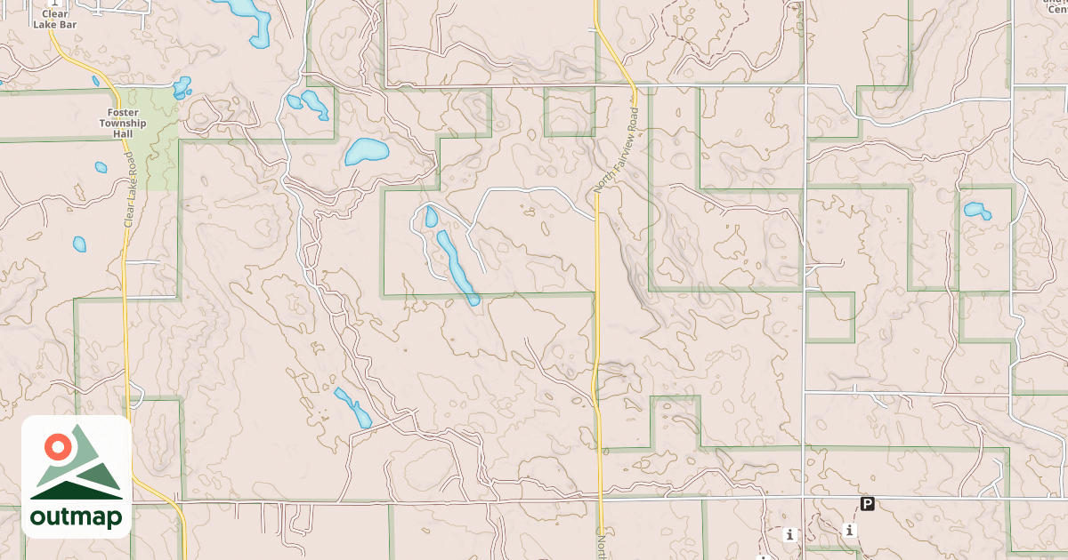 Map of Ambrose Lake To Ogemaw Hills Trail