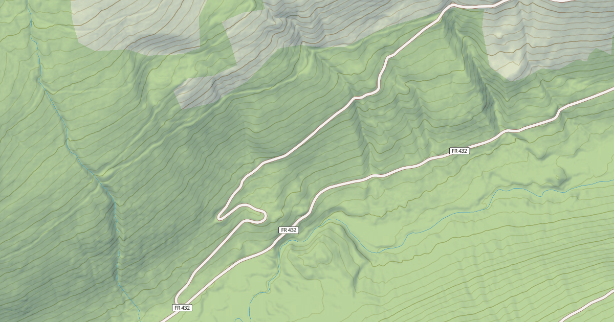 Map preview of IRISH CREEK