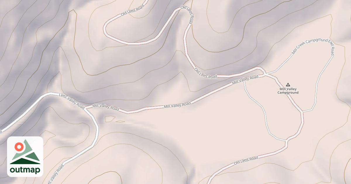 Map of MILL VALLEY SPUR C