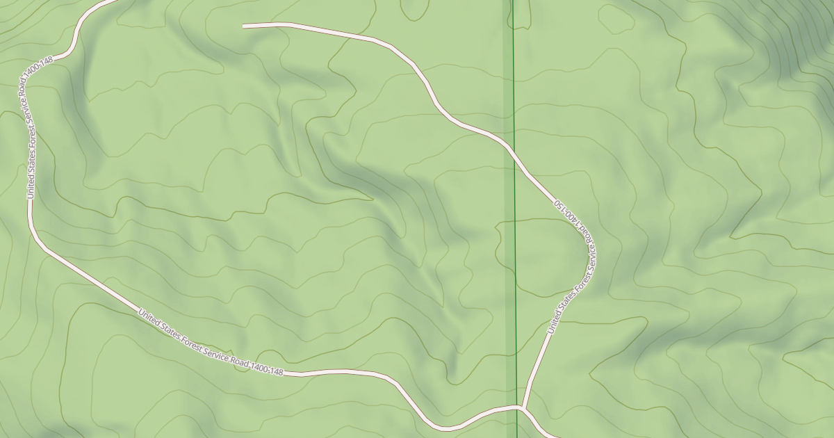 Map preview of USFS National Forest System Roads {B432F863-4AE6-4BDD-8252-2AF0B3B97FC7}