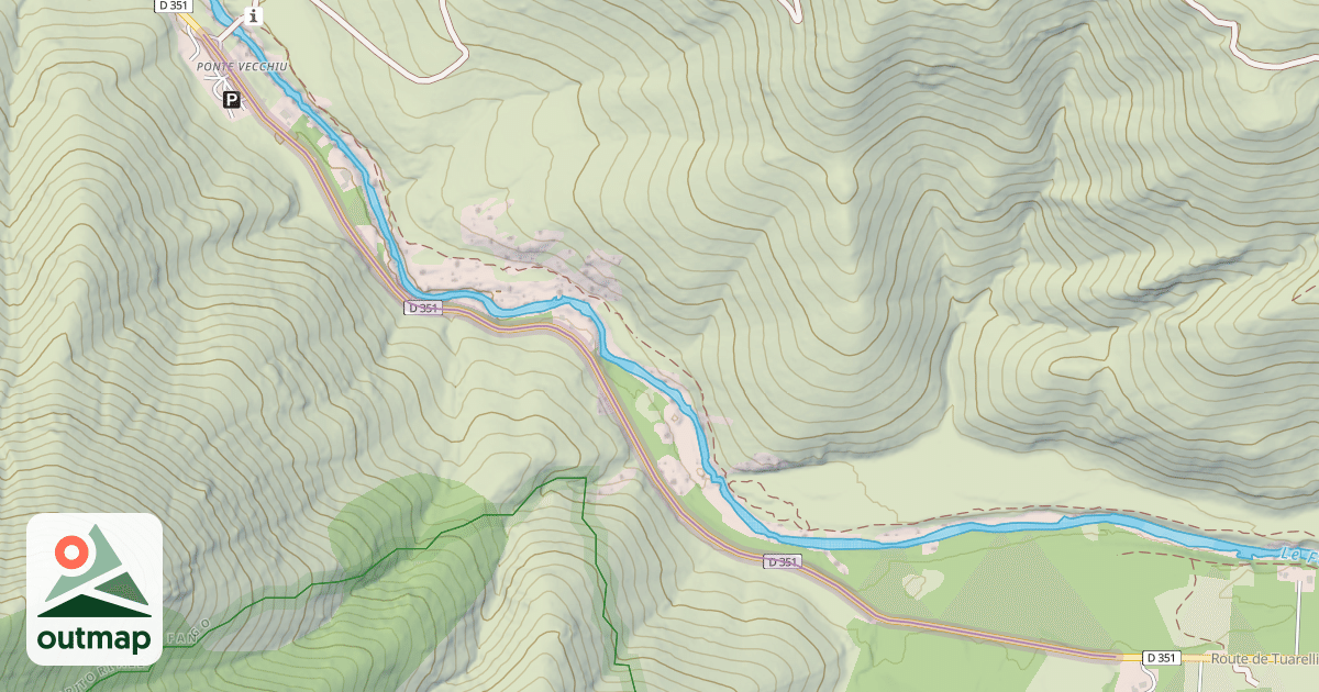 Map of Route du Ponte Vecchiu