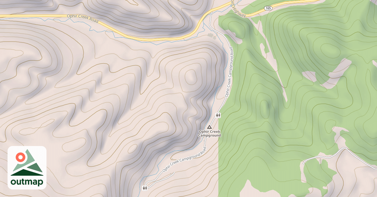 Map of OPHIR CREEK CG