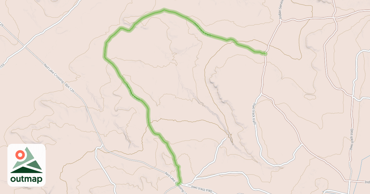 Map of (two track trail)