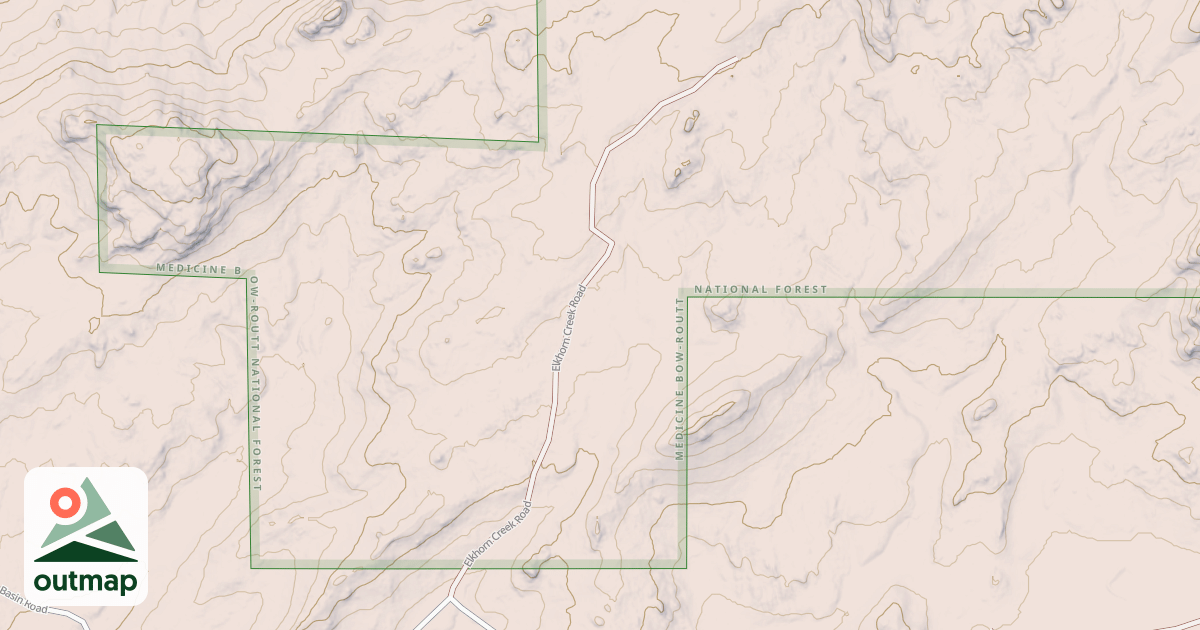Map of ELKHORN CREEK