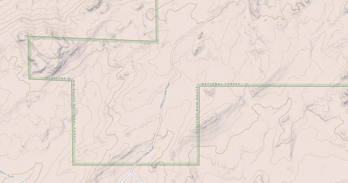 Map preview of ELKHORN CREEK
