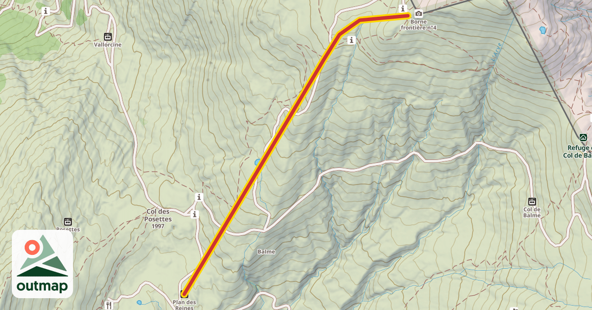 Map of Plan des Reines