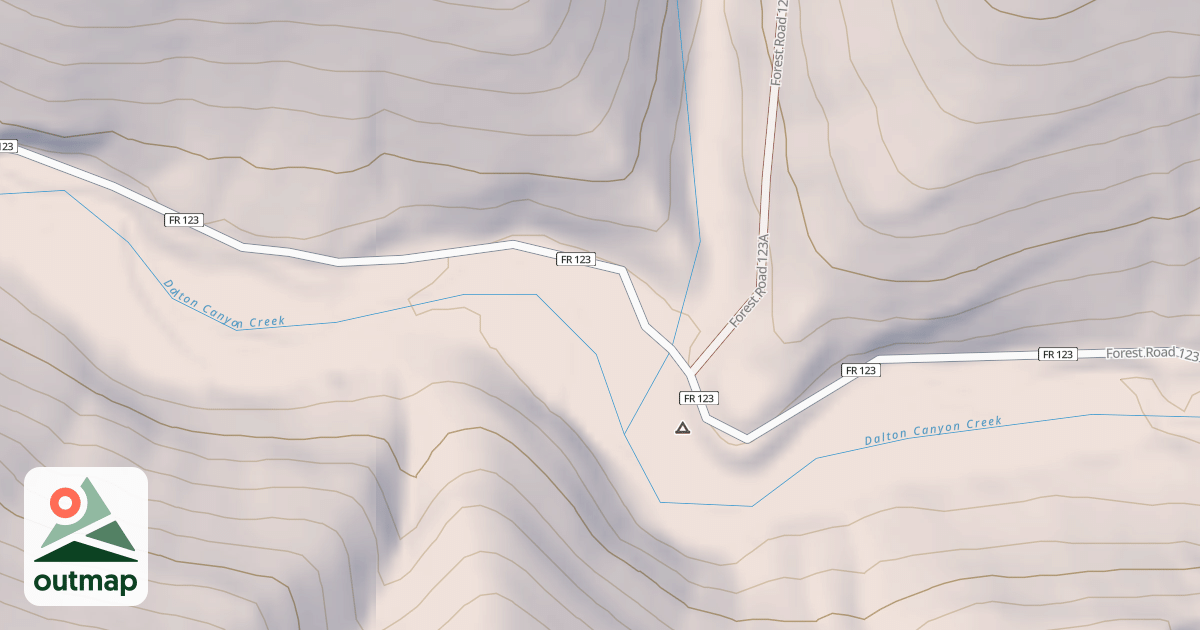 Map of DALTON CANYON