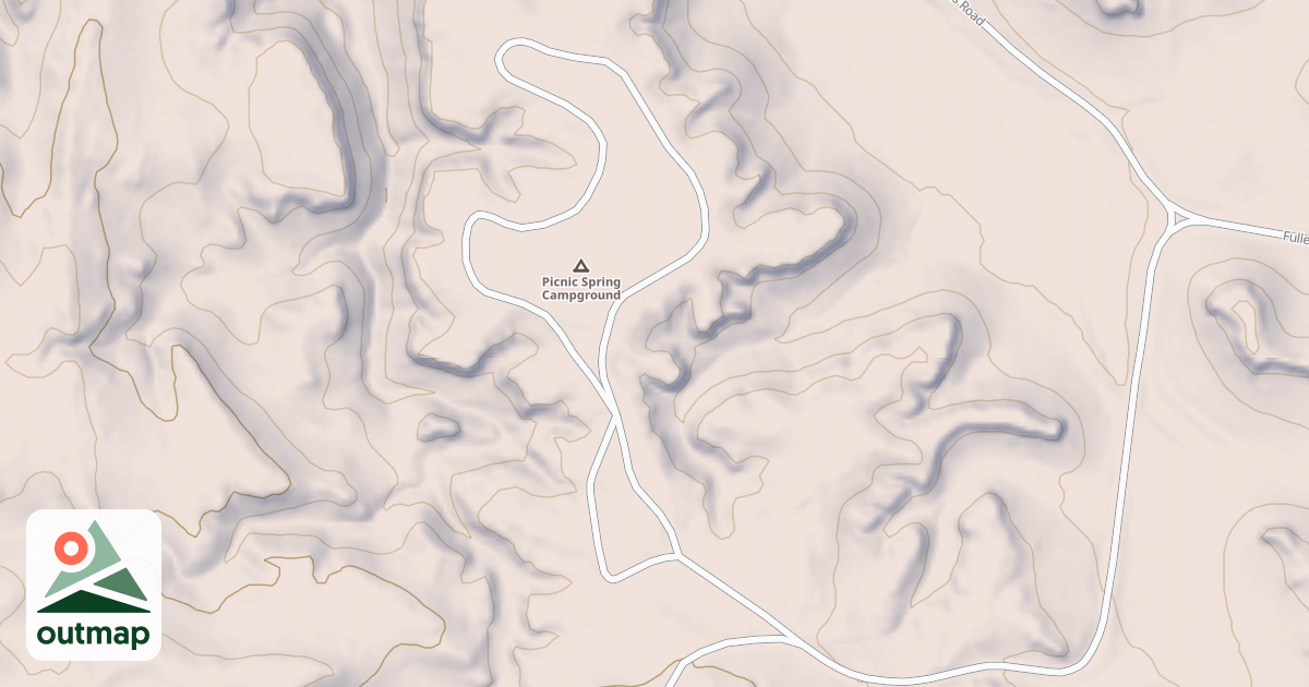 Map of PICNIC SPRINGS CMPGRND.