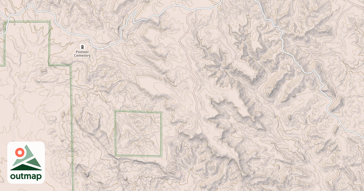 Map of BLACKTAIL DIVIDE