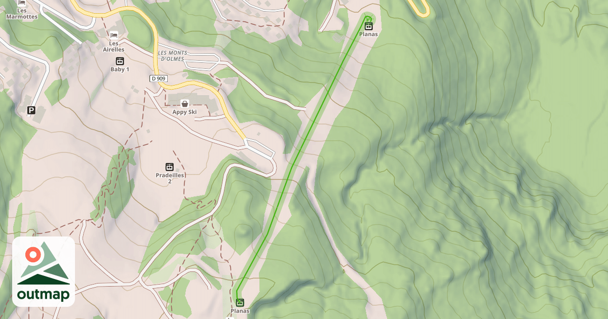 Map of Planas