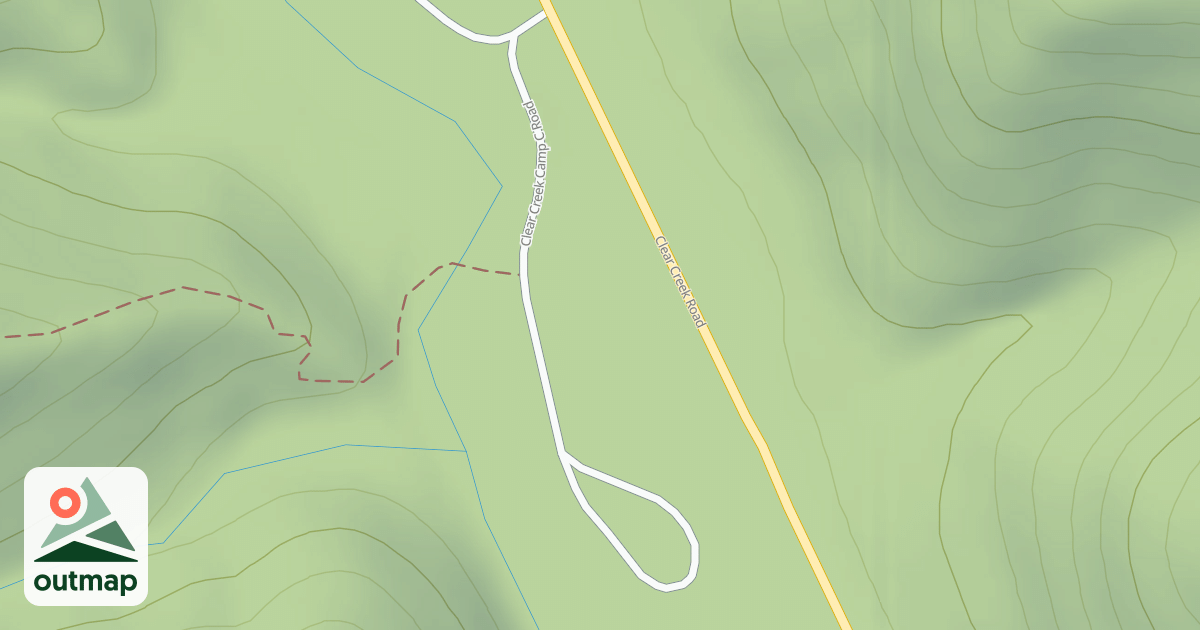 Map of CLEAR CREEK