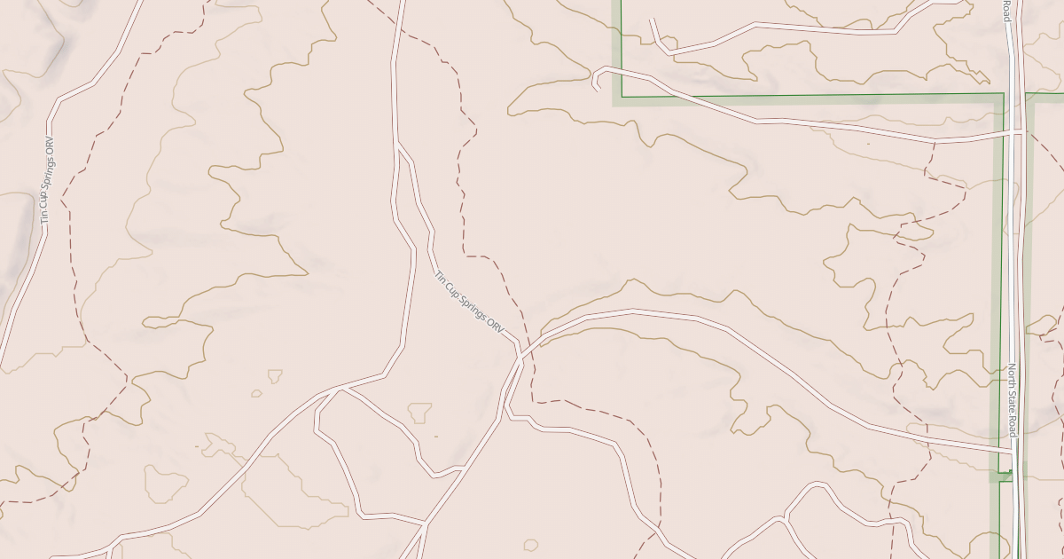 Map preview of Tin Cup Spring Motorcycle Trail
