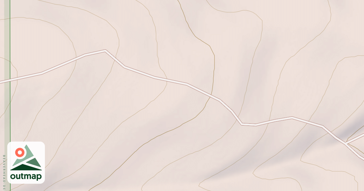 Map of Beefstraight West Trail