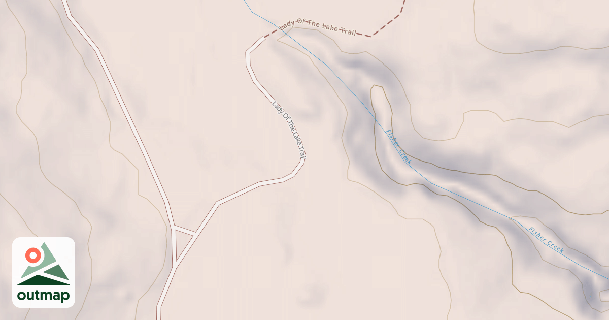 Map of LADY OF THE LAKE TRAILHEAD