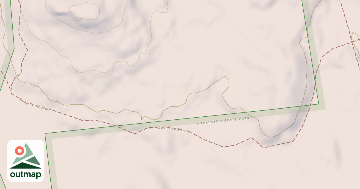 Map of Duck Pond Trail