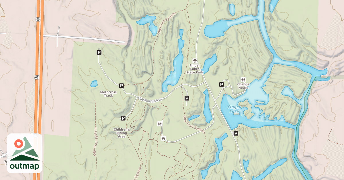 Map of Orv Trail System