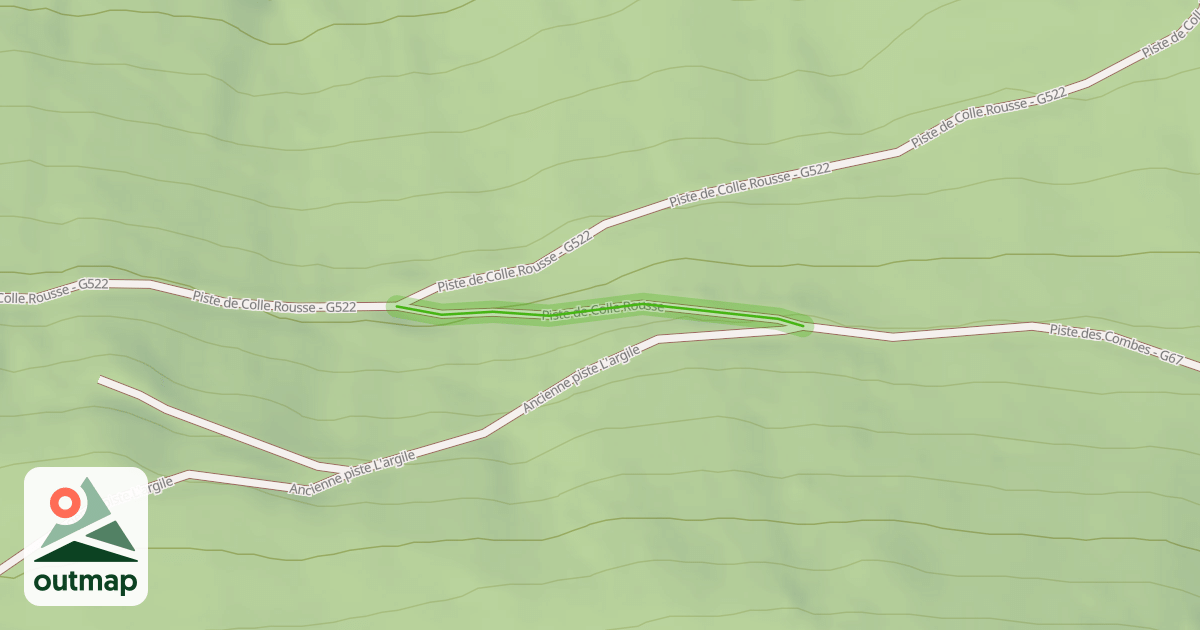 Map of Piste de Colle Rousse